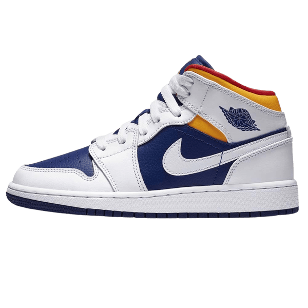 Air Jordan 1 GS Mid 'White Laser'- Streetwear Fashion - helmiss.com