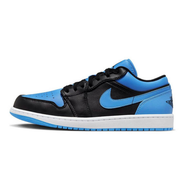 Air Jordan 1 Low 'Black University Blue'- Streetwear Fashion - helmiss.com