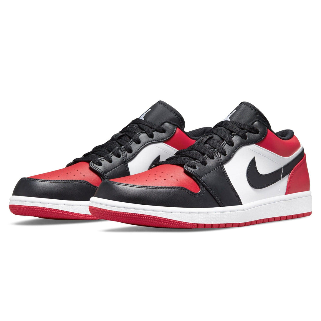 Air Jordan 1 Low 'Bred Toe'- Streetwear Fashion - helmiss.com