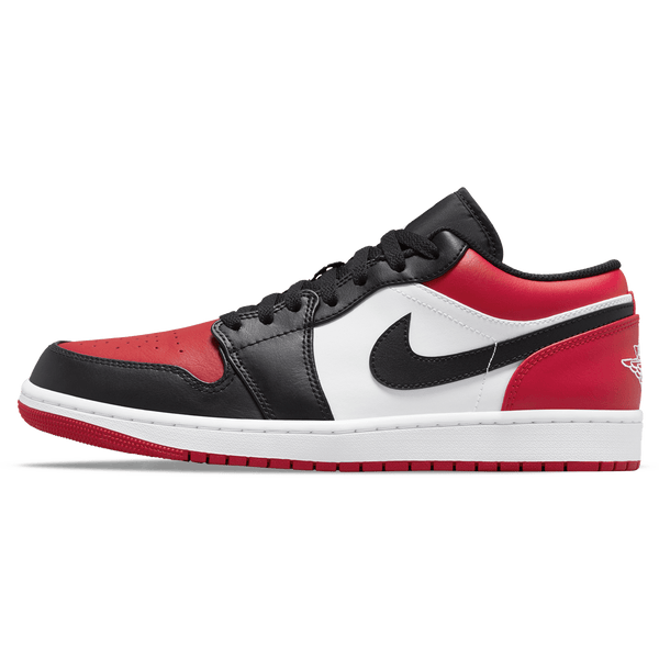 Air Jordan 1 Low 'Bred Toe'- Streetwear Fashion - helmiss.com