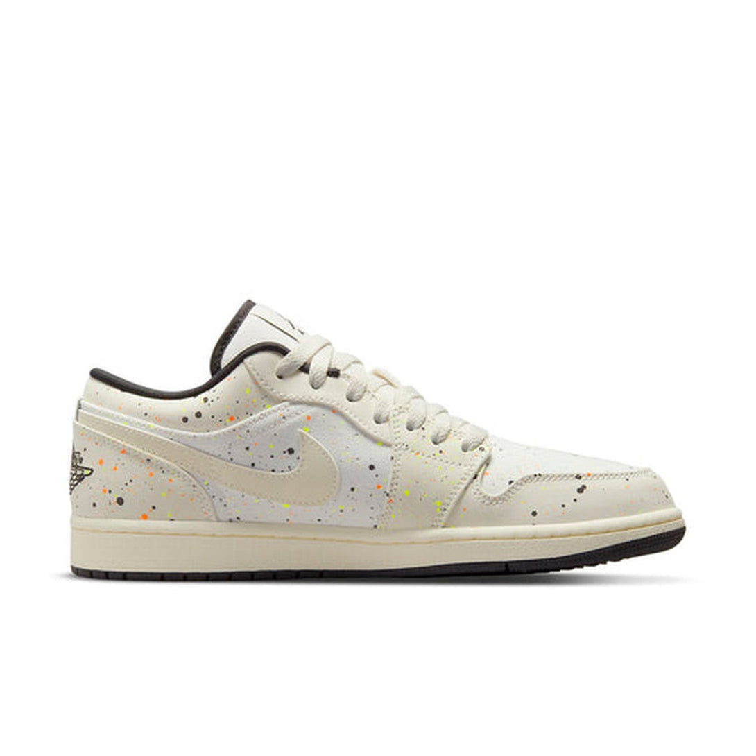 Air Jordan 1 Low 'Brushstroke Swoosh - Paint Splatter'- Streetwear Fashion - helmiss.com