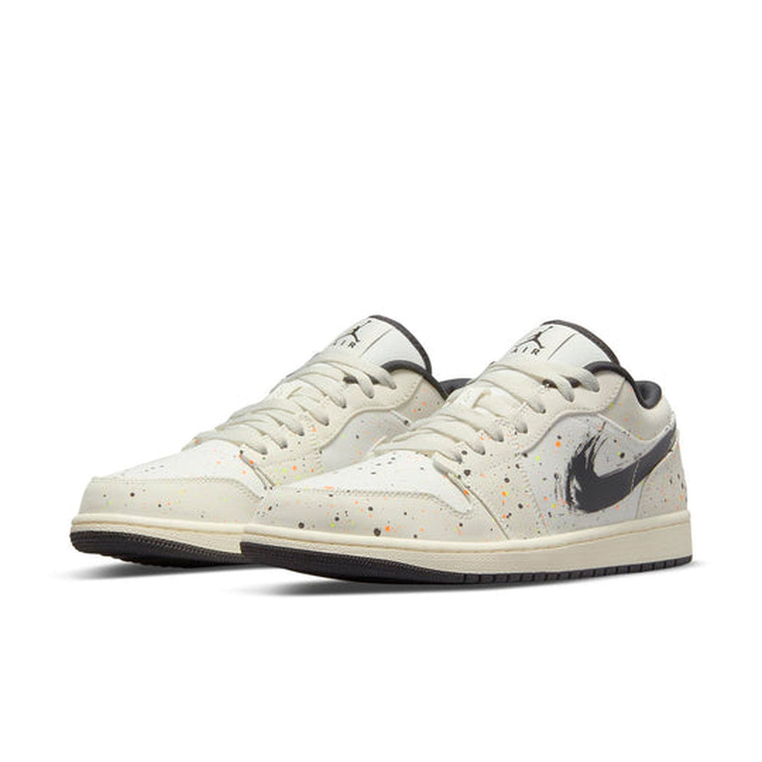 Air Jordan 1 Low 'Brushstroke Swoosh - Paint Splatter'- Streetwear Fashion - helmiss.com