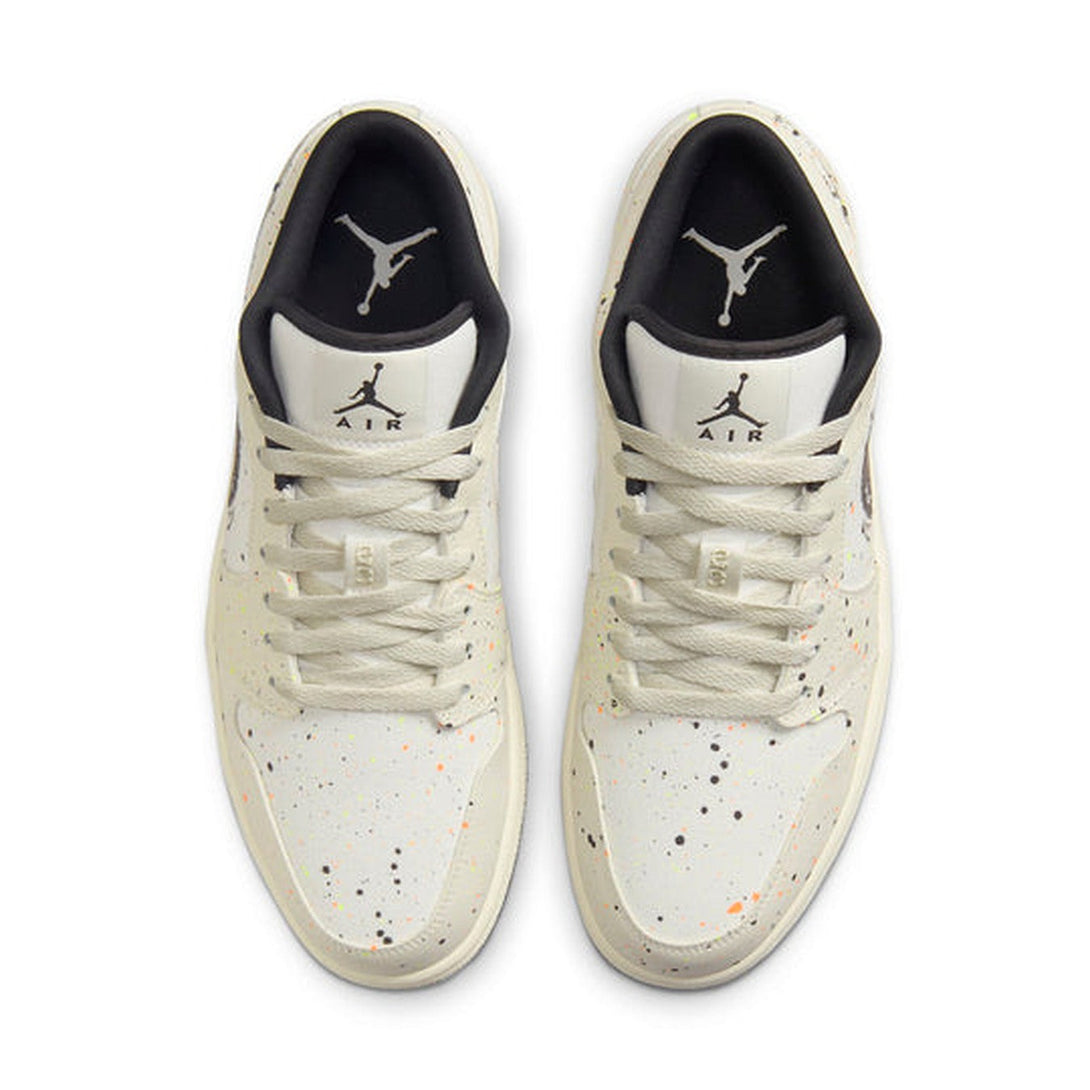 Air Jordan 1 Low 'Brushstroke Swoosh - Paint Splatter'- Streetwear Fashion - helmiss.com