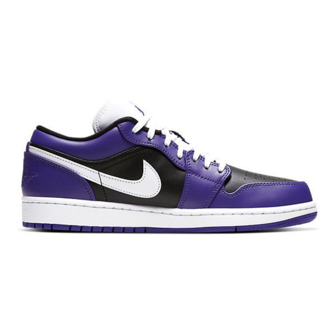 Air Jordan 1 Low 'Court Purple Black'- Streetwear Fashion - helmiss.com