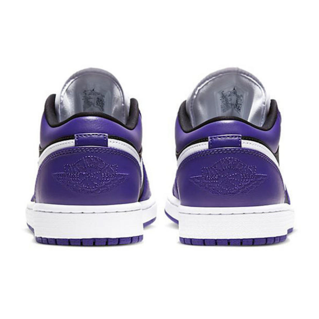 Air Jordan 1 Low 'Court Purple Black'- Streetwear Fashion - helmiss.com