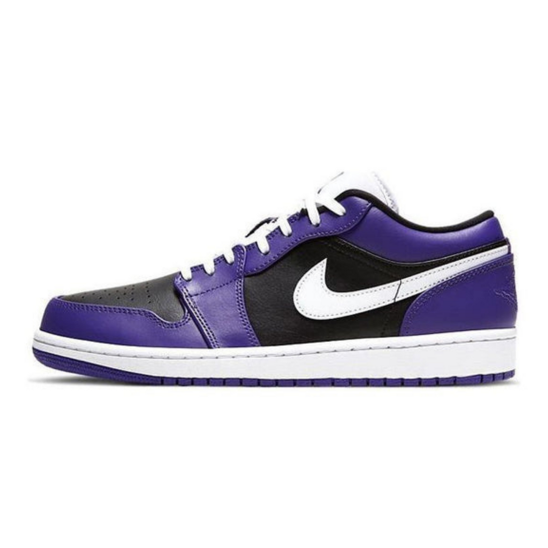 Air Jordan 1 Low 'Court Purple Black'- Streetwear Fashion - helmiss.com