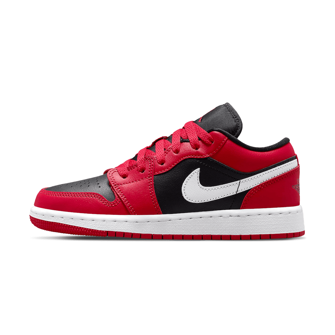 Air Jordan 1 Low GS 'Black Very Berry'- Streetwear Fashion - helmiss.com