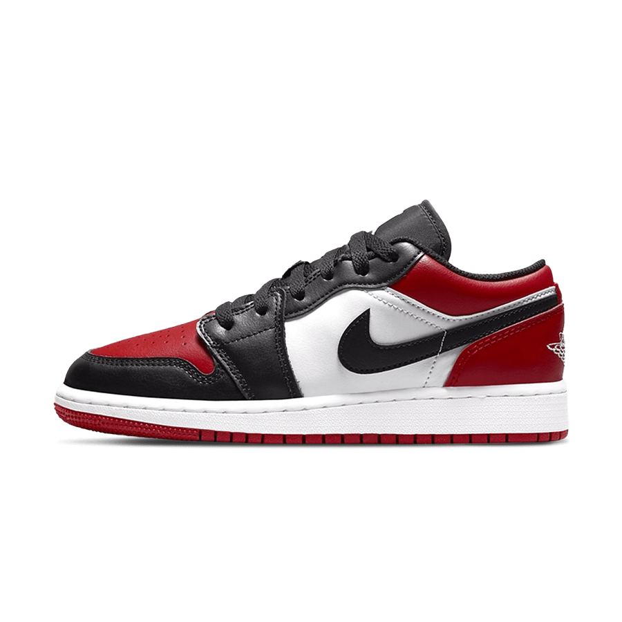 Air Jordan 1 Low GS 'Bred Toe'- Streetwear Fashion - helmiss.com