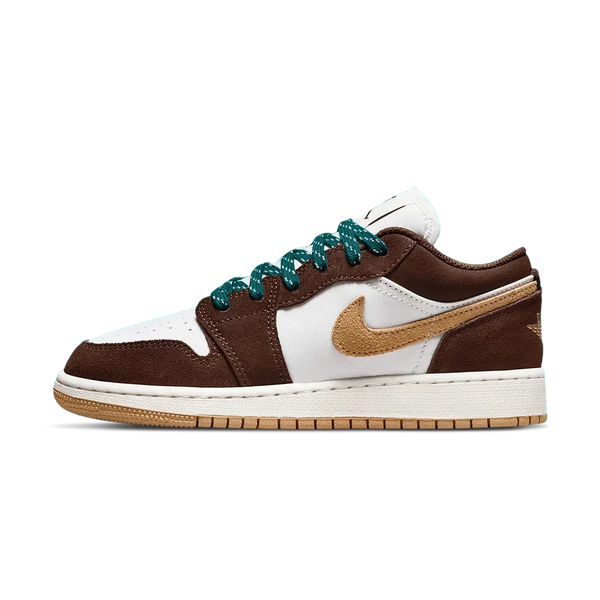 Air Jordan 1 Low GS 'Cacao Wow'- Streetwear Fashion - helmiss.com