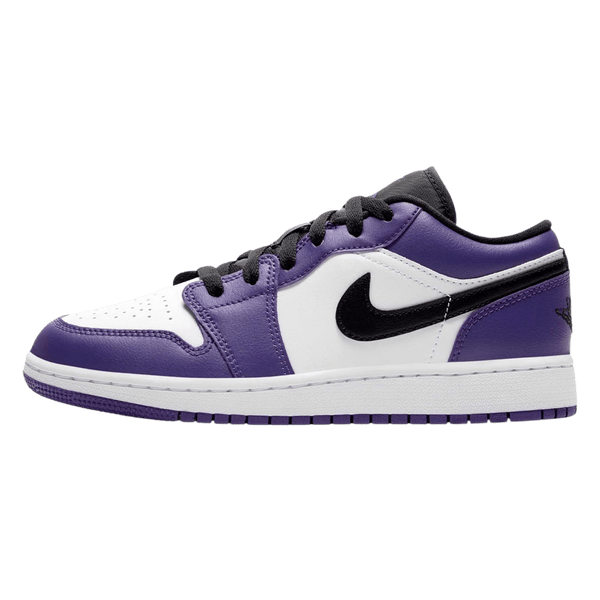 Air Jordan 1 Low GS "Court Purple White"- Streetwear Fashion - helmiss.com