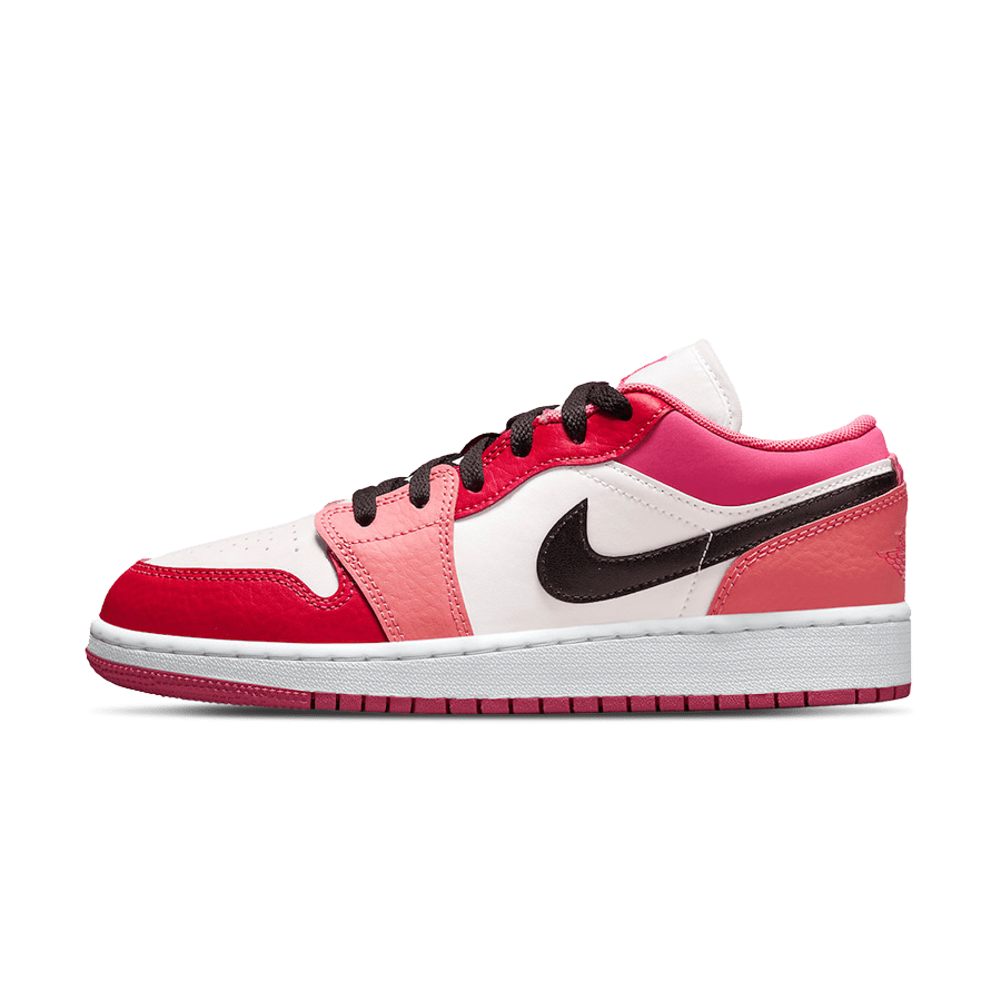 Air Jordan 1 Low GS 'Pink Black'- Streetwear Fashion - helmiss.com