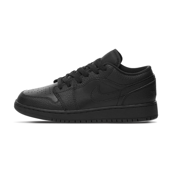 Air Jordan 1 Low GS 'Triple Black'- Streetwear Fashion - helmiss.com