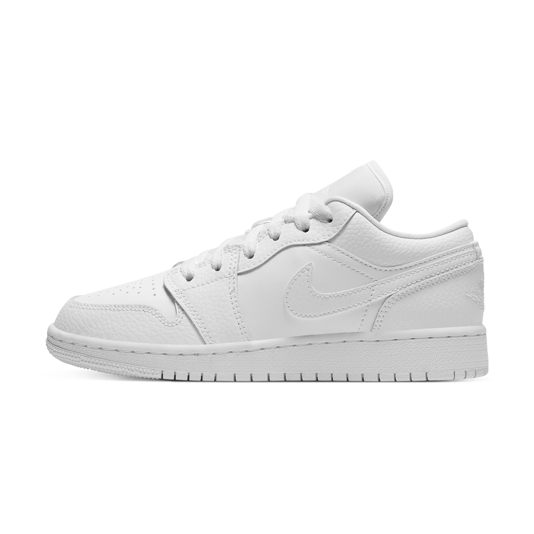 Air Jordan 1 Low GS 'Triple White'- Streetwear Fashion - helmiss.com