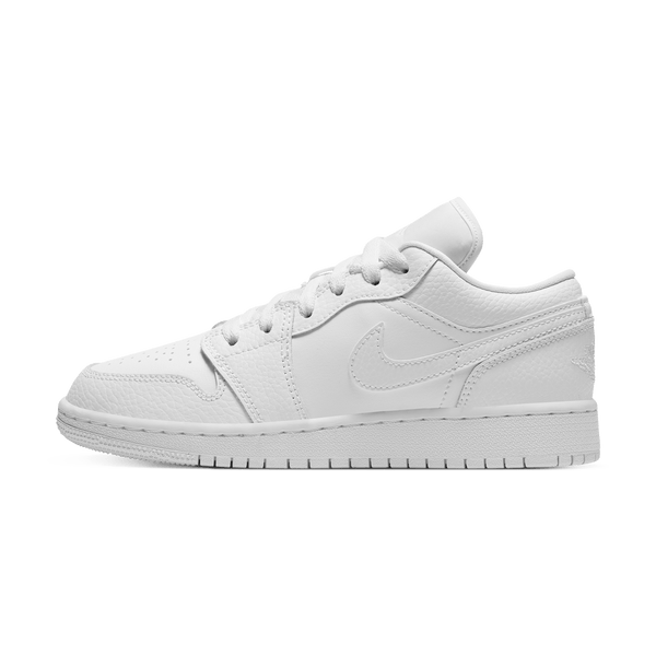 Air Jordan 1 Low GS 'Triple White'- Streetwear Fashion - helmiss.com