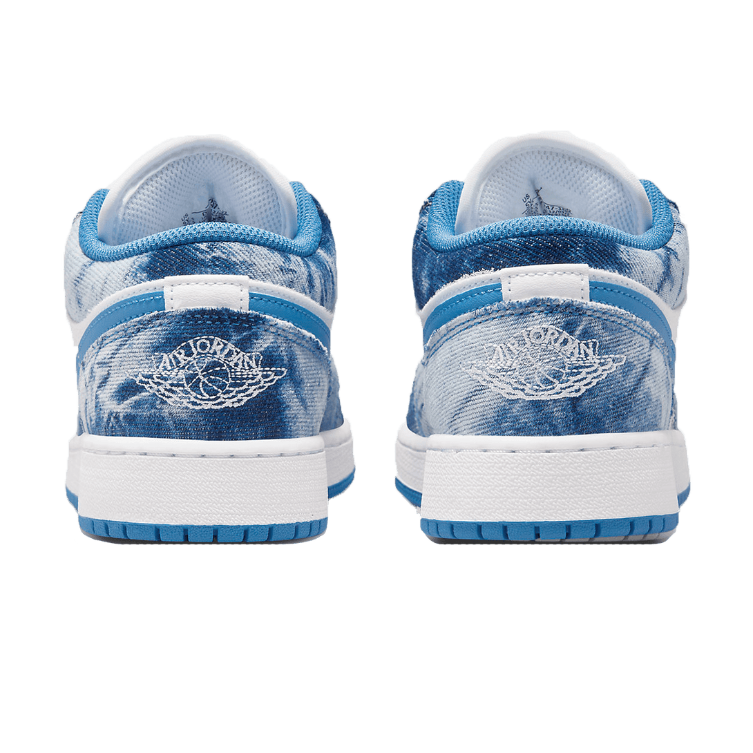 Air Jordan 1 Low GS 'Washed Denim'- Streetwear Fashion - helmiss.com