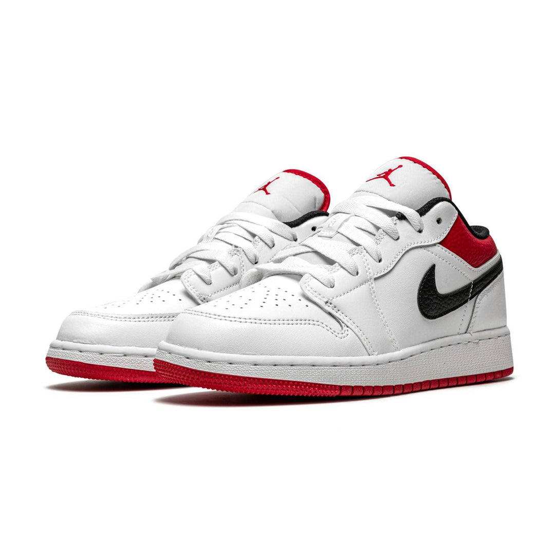 Air Jordan 1 Low GS 'White Gym Red'- Streetwear Fashion - helmiss.com