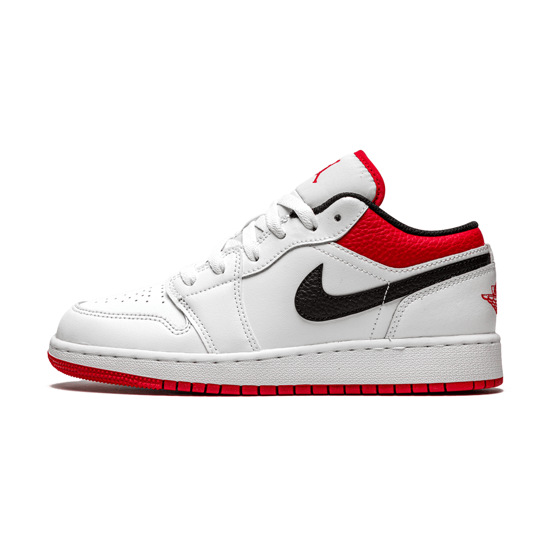 Air Jordan 1 Low GS 'White Gym Red'- Streetwear Fashion - helmiss.com