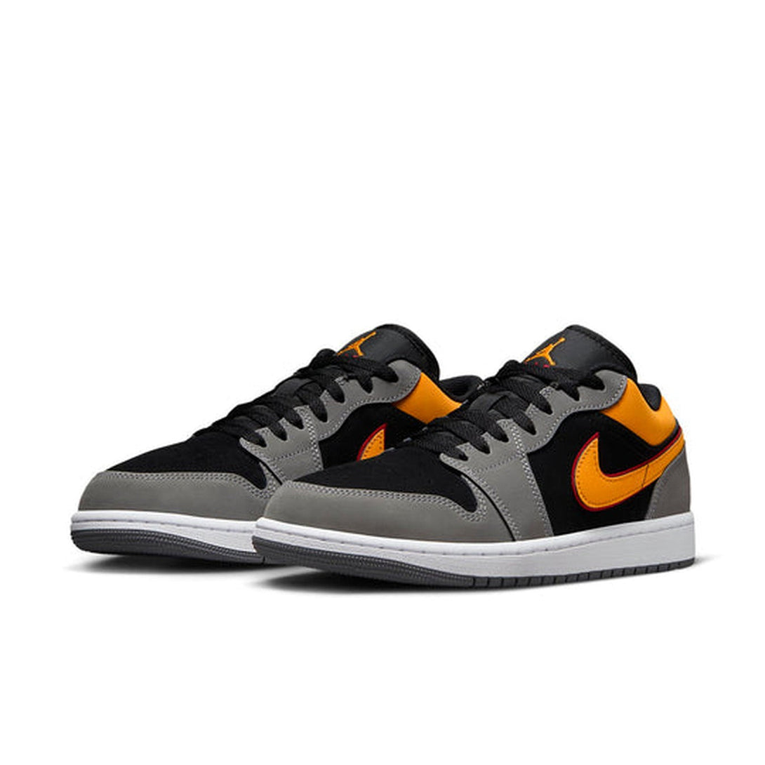 Air Jordan 1 Low SE 'Black Graphite Vivid Orange'- Streetwear Fashion - helmiss.com