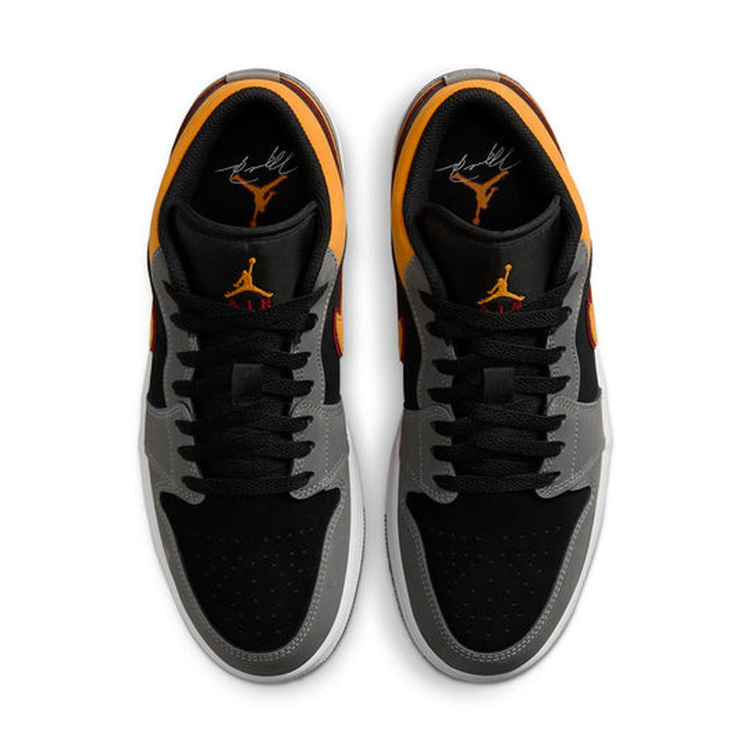 Air Jordan 1 Low SE 'Black Graphite Vivid Orange'- Streetwear Fashion - helmiss.com