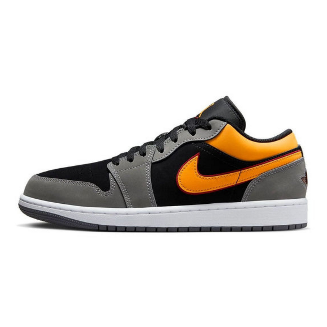 Air Jordan 1 Low SE 'Black Graphite Vivid Orange'- Streetwear Fashion - helmiss.com