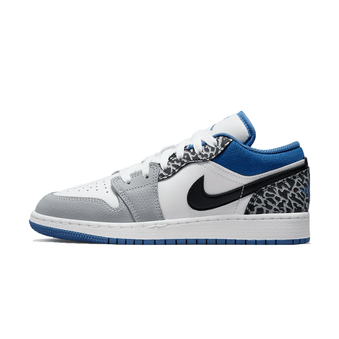 Air Jordan 1 Low SE GS 'True Blue'- Streetwear Fashion - helmiss.com