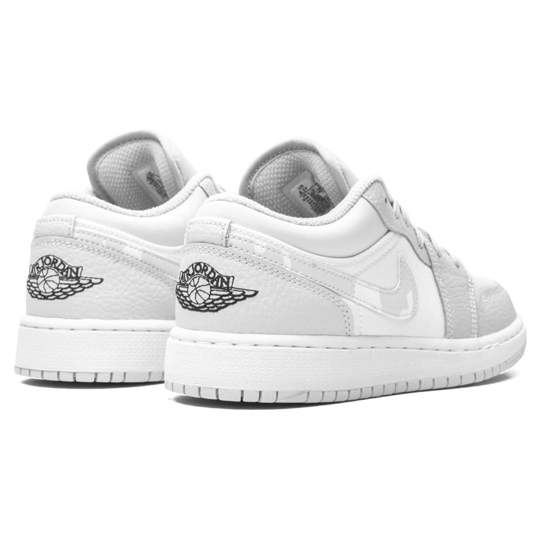 Air Jordan 1 Low SE GS 'White Camo'- Streetwear Fashion - helmiss.com