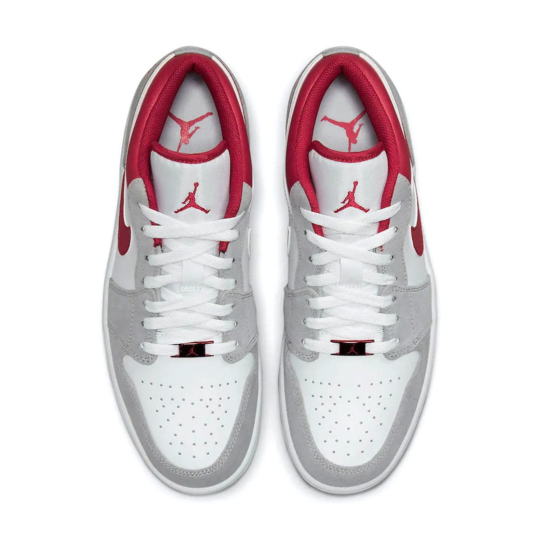 Air Jordan 1 Low SE 'Light Smoke Grey Gym Red'- Streetwear Fashion - helmiss.com