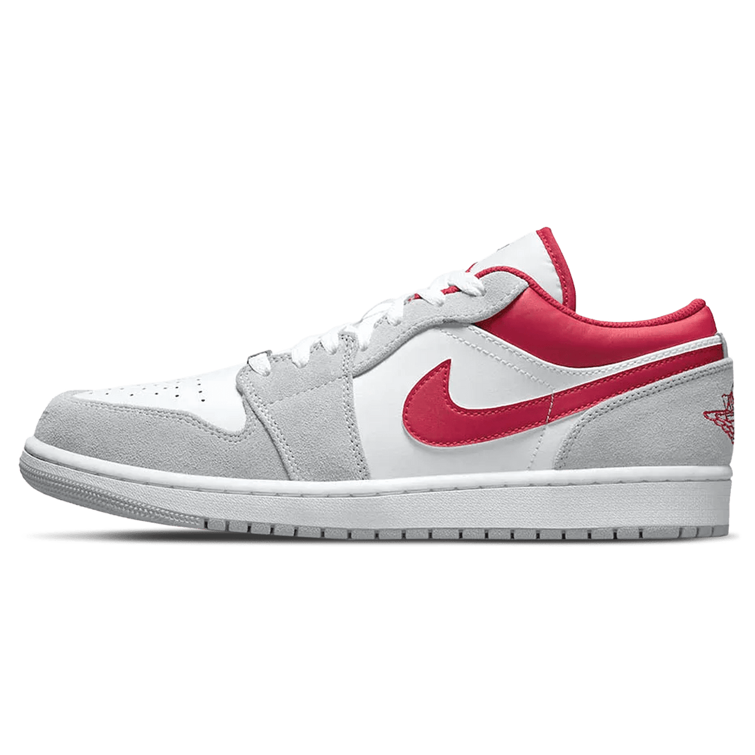 Air Jordan 1 Low SE 'Light Smoke Grey Gym Red'- Streetwear Fashion - helmiss.com