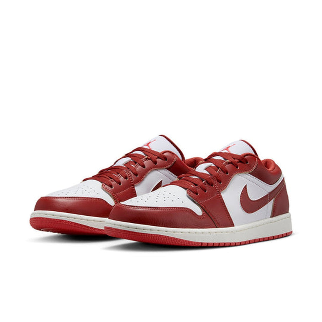 Air Jordan 1 Low 'White Dune Red'- Streetwear Fashion - helmiss.com