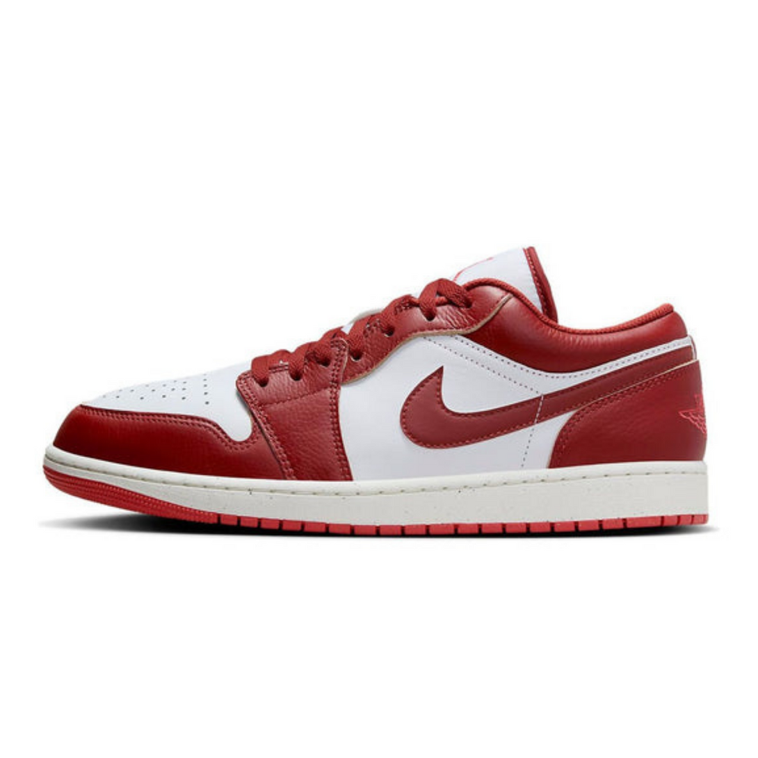 Air Jordan 1 Low 'White Dune Red'- Streetwear Fashion - helmiss.com