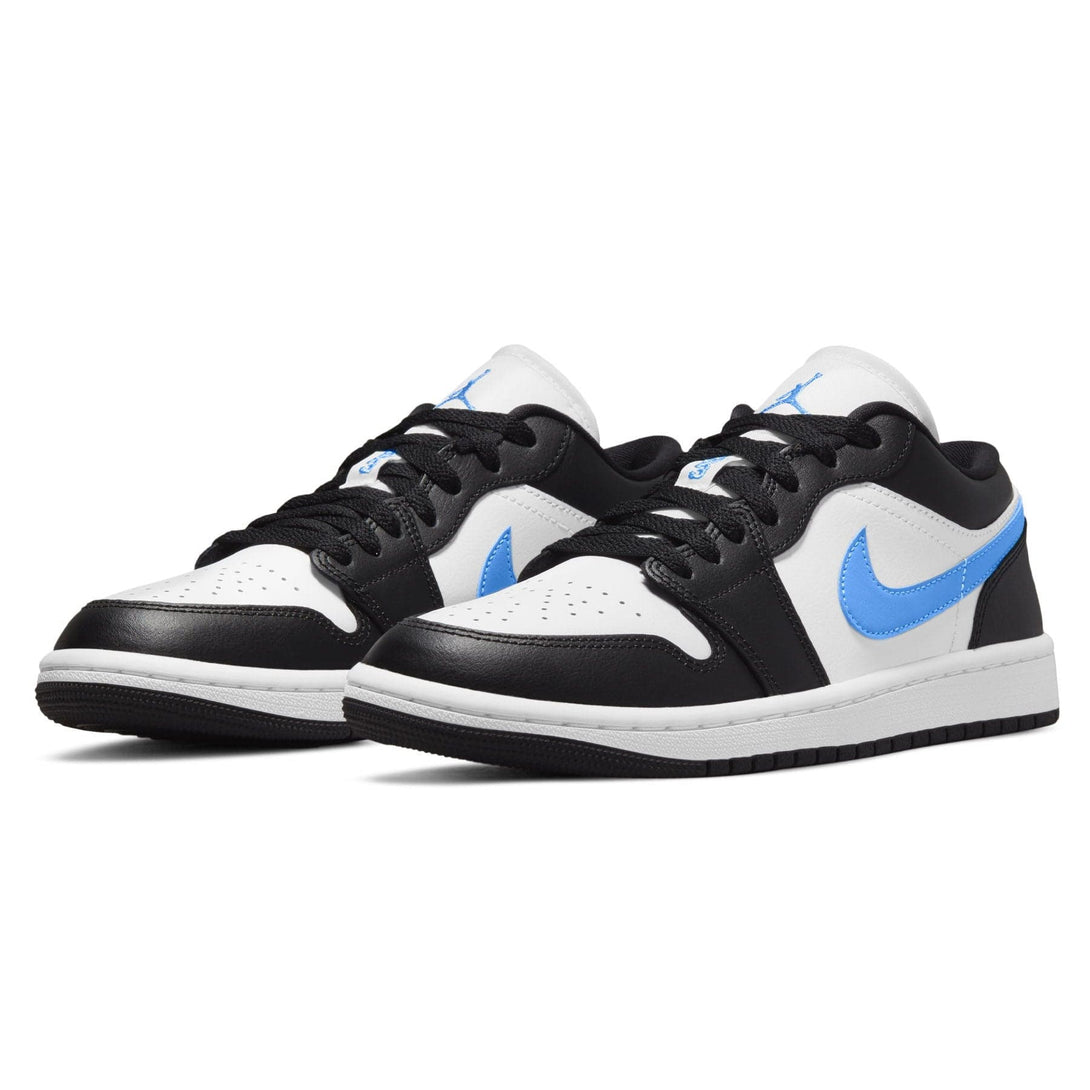 Air Jordan 1 Low Wmns 'Black University Blue'- Streetwear Fashion - helmiss.com