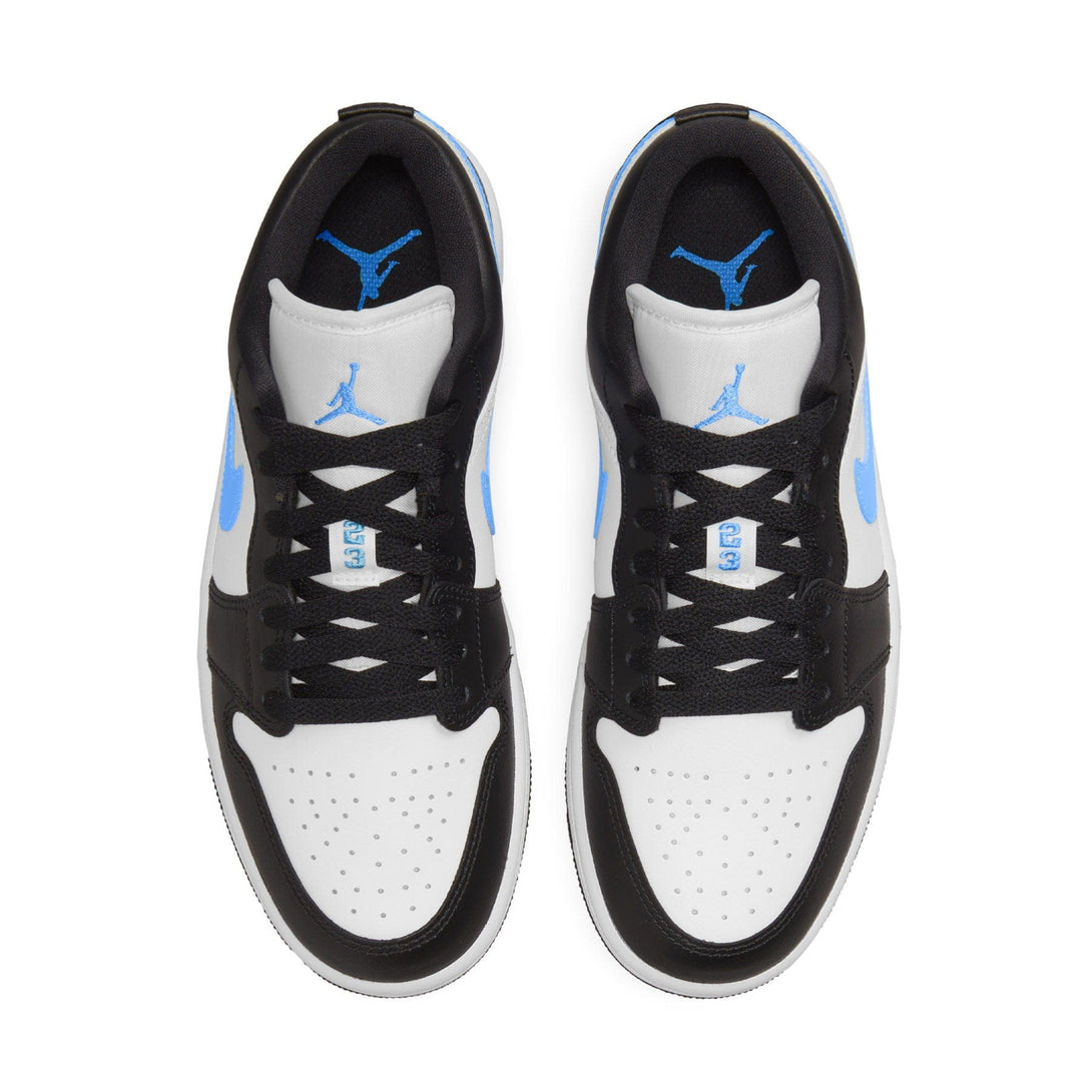 Air Jordan 1 Low Wmns 'Black University Blue'- Streetwear Fashion - helmiss.com