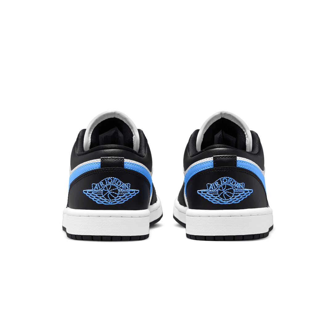 Air Jordan 1 Low Wmns 'Black University Blue'- Streetwear Fashion - helmiss.com