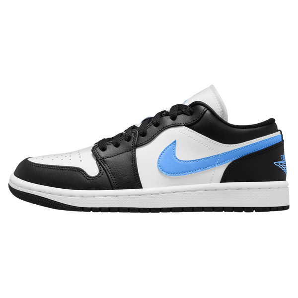 Air Jordan 1 Low Wmns 'Black University Blue'- Streetwear Fashion - helmiss.com