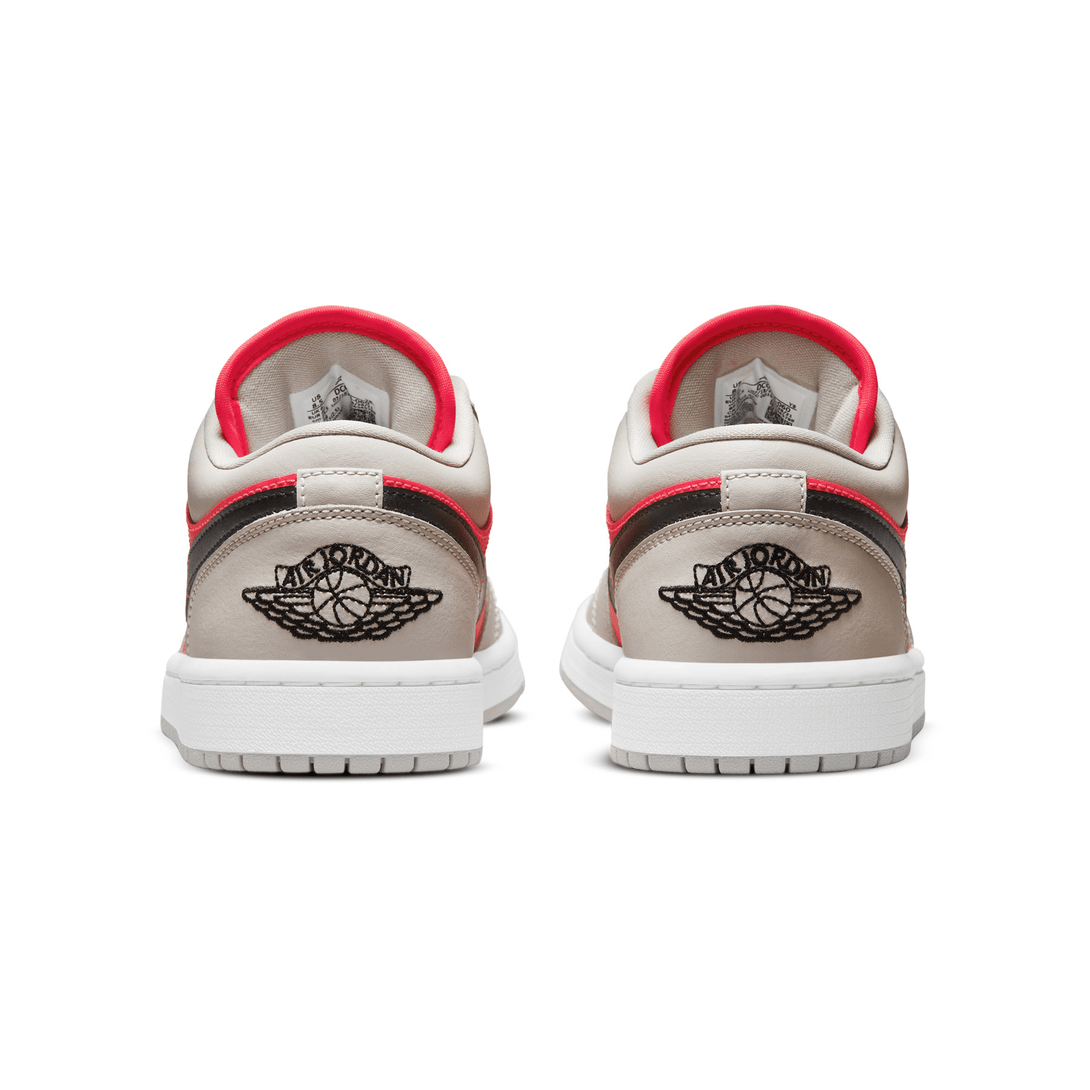 Air Jordan 1 Low Wmns 'Light Iron Ore Siren Red'- Streetwear Fashion - helmiss.com