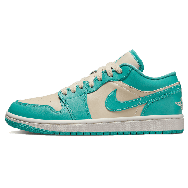 Air Jordan 1 Low Wmns 'Tropical Teal Sandy Beige'- Streetwear Fashion - helmiss.com