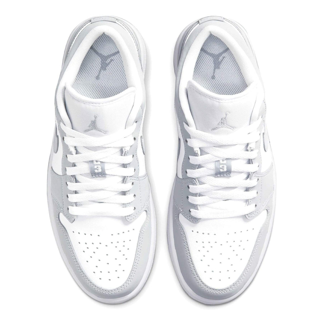 Air Jordan 1 Low Wmns 'White Wolf Grey'- Streetwear Fashion - helmiss.com