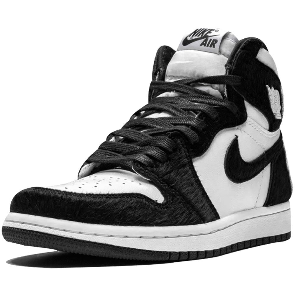 Air Jordan 1 Mid Black White Womens- Streetwear Fashion - helmiss.com