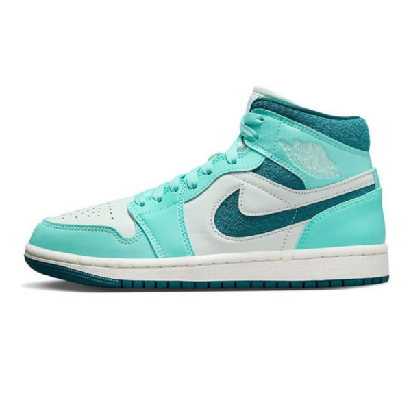 Air Jordan 1 Mid 'Bleached Turquoise' Wmns- Streetwear Fashion - helmiss.com