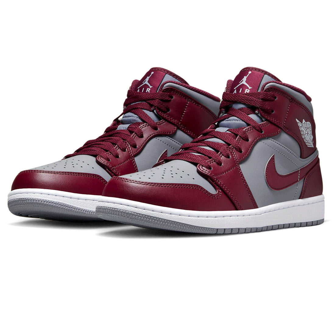 Air Jordan 1 Mid 'Cherrywood Red'- Streetwear Fashion - helmiss.com