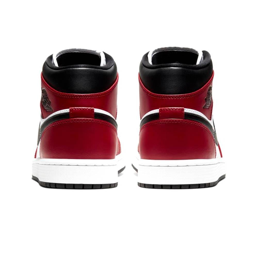 Air Jordan 1 Mid 'Chicago Black Toe'- Streetwear Fashion - helmiss.com