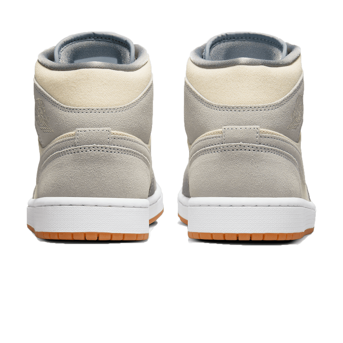 Air Jordan 1 Mid Coconut Milk Particle Grey- Streetwear Fashion - helmiss.com