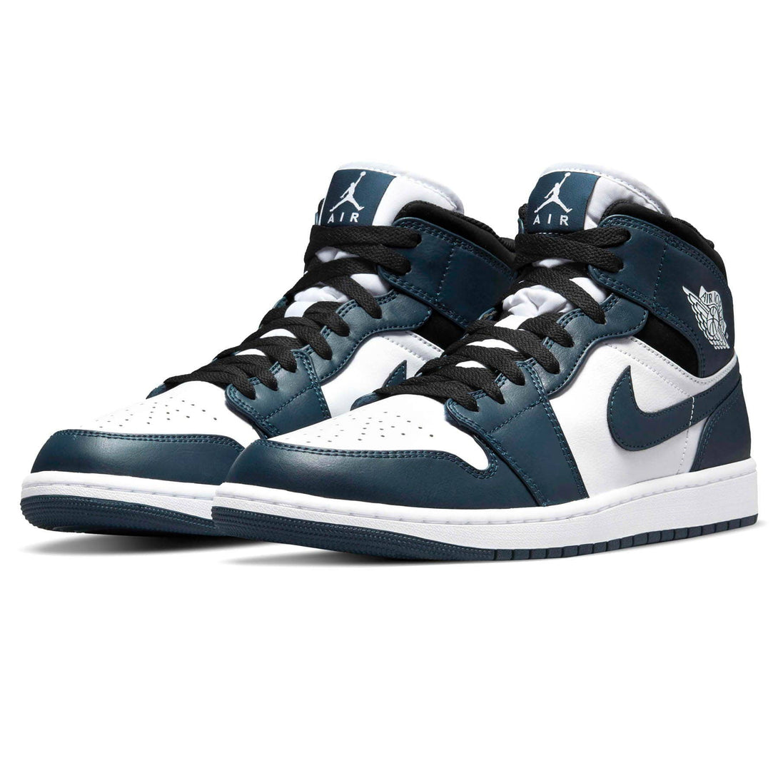 Air Jordan 1 Mid 'Dark Teal'- Streetwear Fashion - helmiss.com