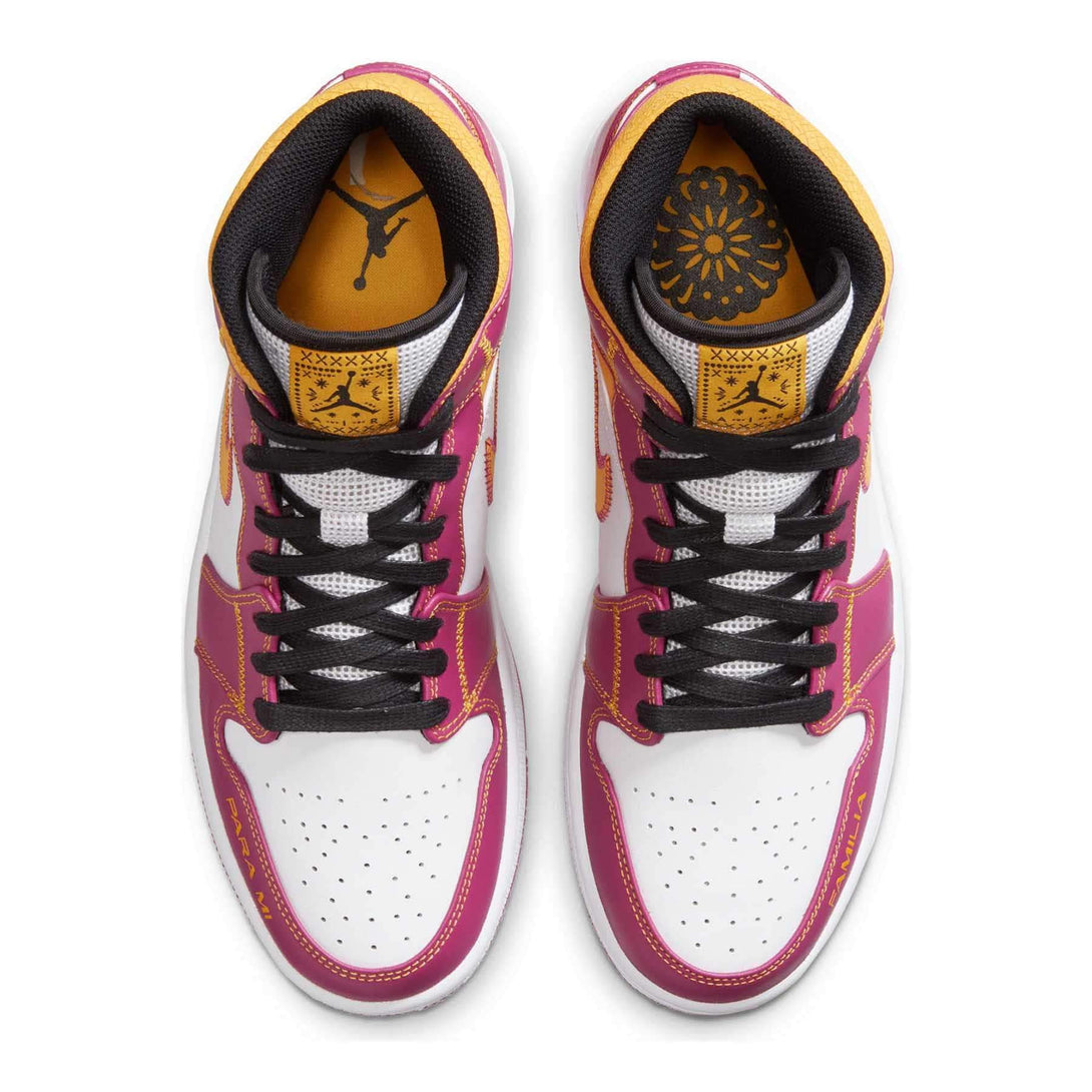 Air Jordan 1 Mid 'Día de Muertos'- Streetwear Fashion - helmiss.com