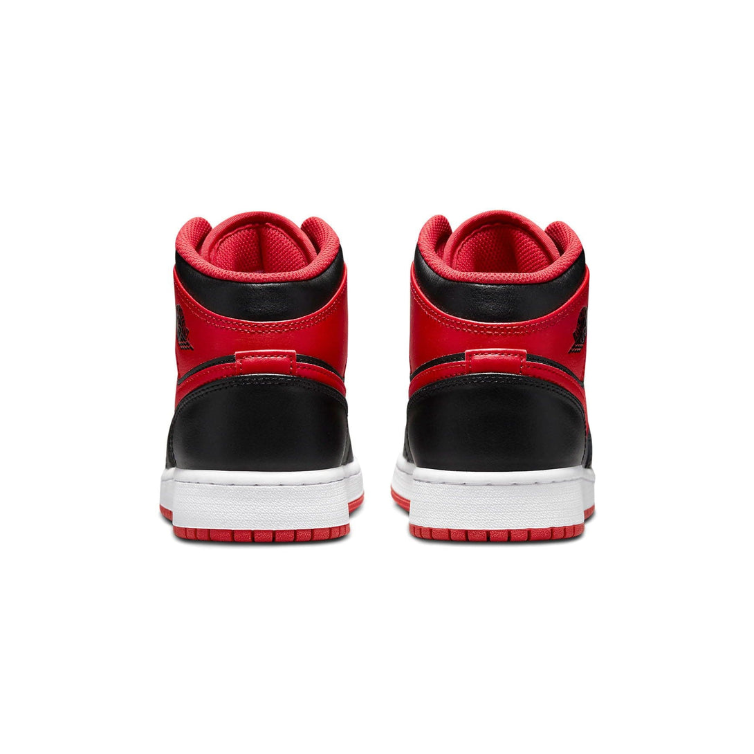 Air Jordan 1 Mid GS 'Alternate Bred'- Streetwear Fashion - helmiss.com