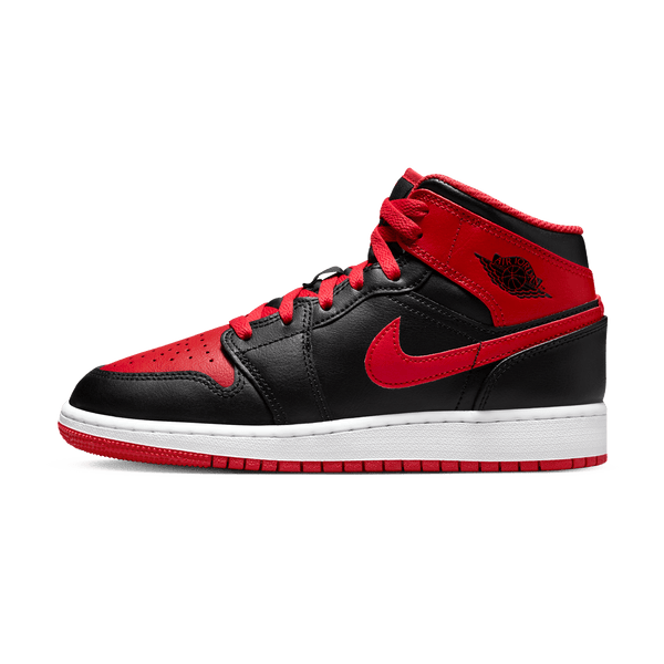 Air Jordan 1 Mid GS 'Alternate Bred'- Streetwear Fashion - helmiss.com