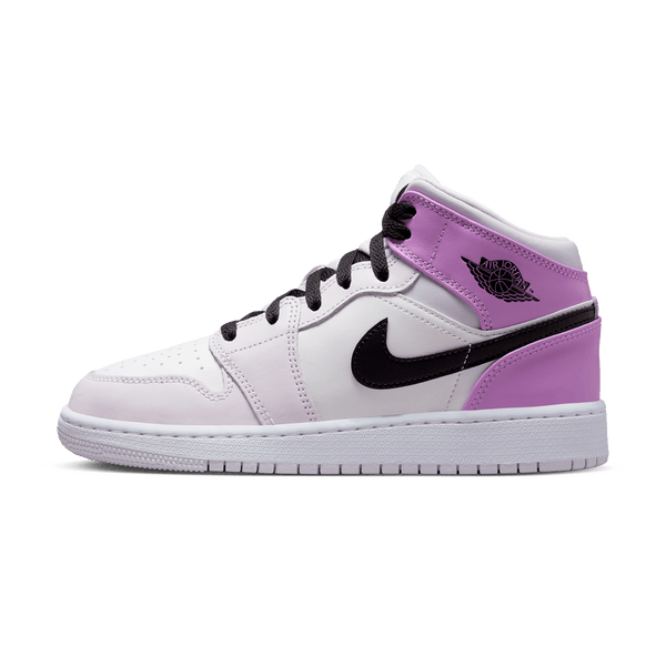 Air Jordan 1 Mid GS 'Barely Grape'- Streetwear Fashion - helmiss.com