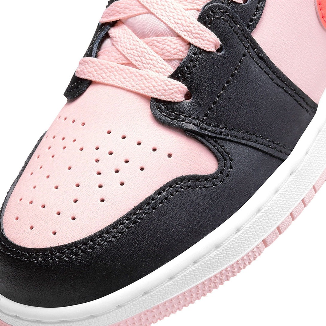 Air Jordan 1 Mid GS Black Pink Crimson- Streetwear Fashion - helmiss.com