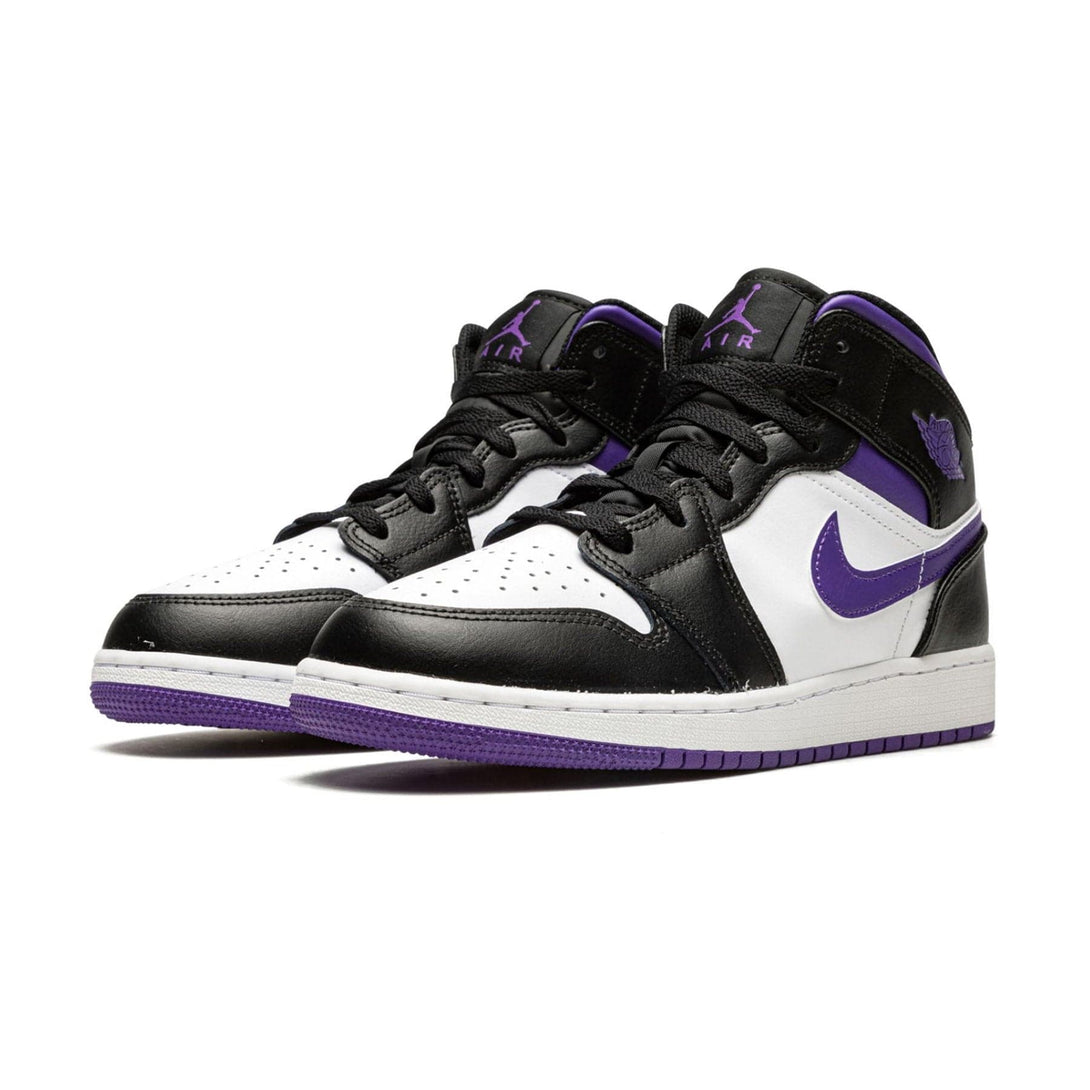 Air Jordan 1 Mid GS 'Dark Iris'- Streetwear Fashion - helmiss.com