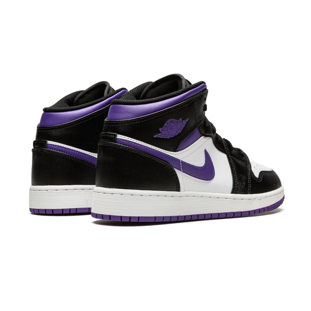 Air Jordan 1 Mid GS 'Dark Iris'- Streetwear Fashion - helmiss.com